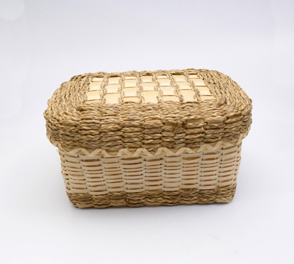 Passamaquoddy Trinket Box Basket Clare Gabriel Wabanaki