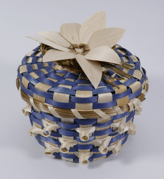 Wabanaki Pasamaquoddy Dolly Barnes Flower Basket 2