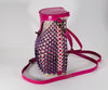 Wabanaki Baskets Gabriel Frey Pink-purple Point Purse Basket Passamaquoddy