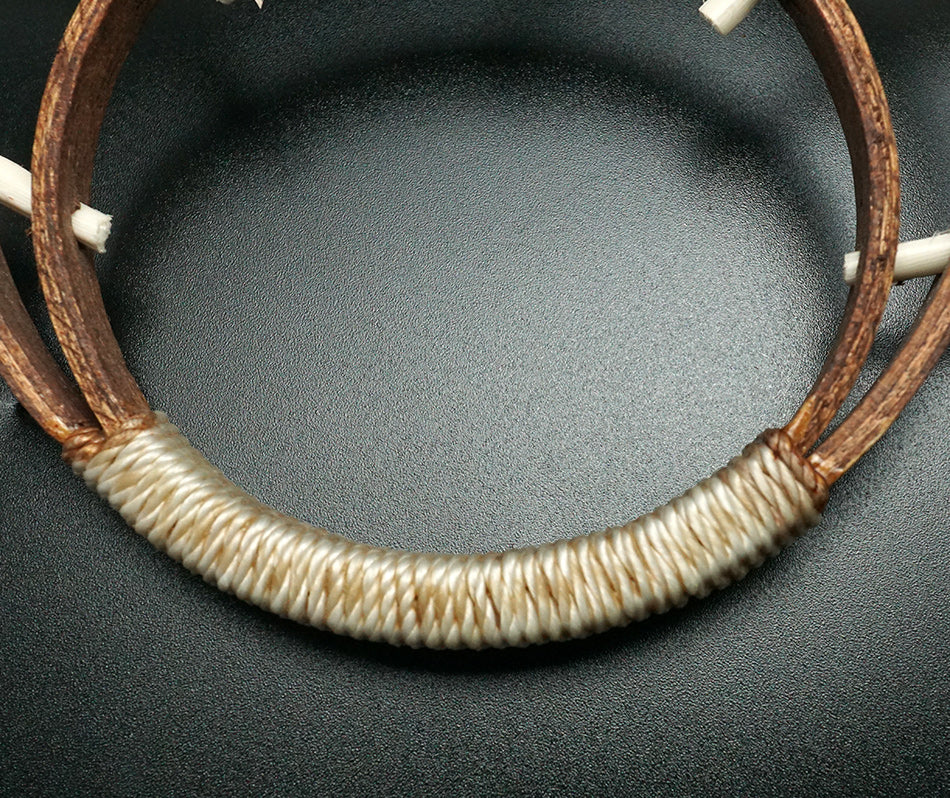 Eskimo Art Wood and Feather Yup'ik Dance Fans