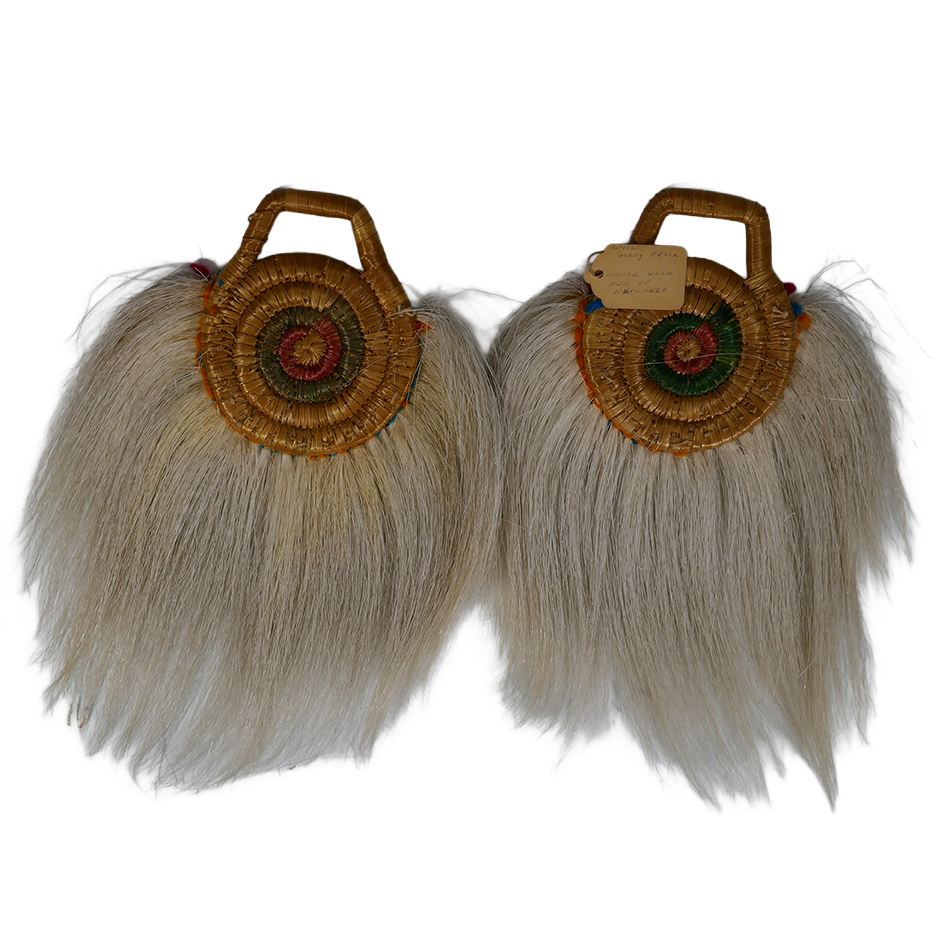 Native Alaskan Art Yup'ik Eskimo/Inuit Woven Dance Fans